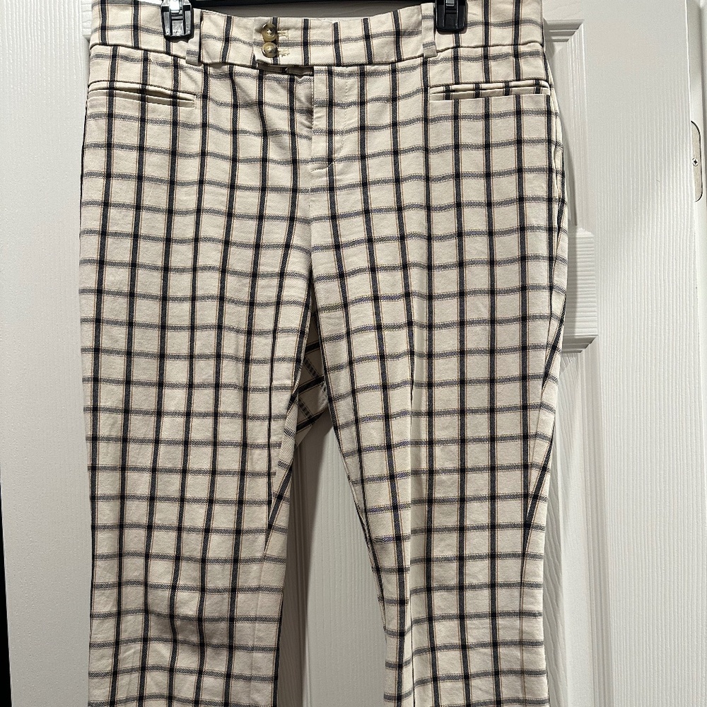 Anthropologie plaid pants